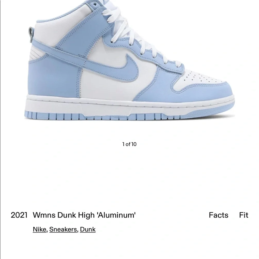 Women’s Nike Dunk High in Aluminum rare! Worn probably 20x, great condition - Picture 4 of 4